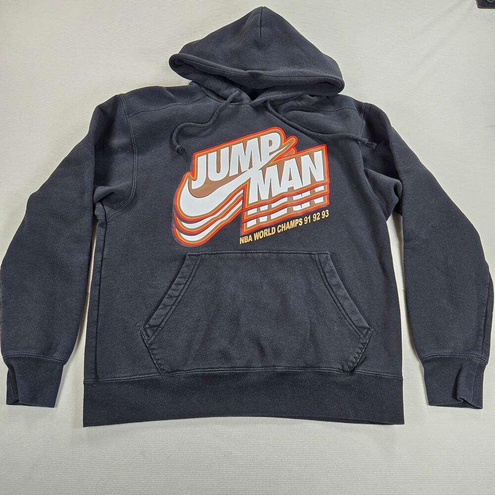 Nike Air Jordan Jumpman Core Fleece Pullover Hoodie in Black Men's Size Medium